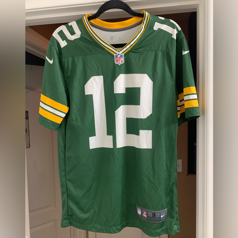 NIKE NFL Green Bay Packers Aaron Rodgers #12 Men's Football Jersey Size S